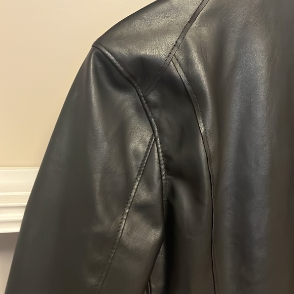 BLANK NYC | XS | NORDSTROM | Vegan Leather Drape Front Moto Jacket - Picture 13 of 13